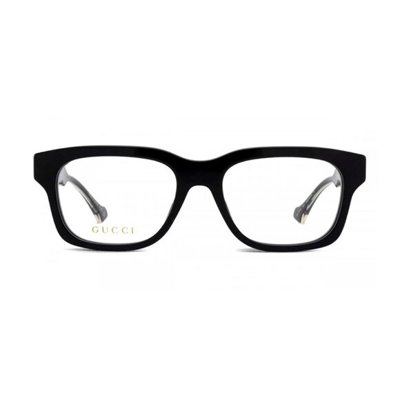 NEW GUCCI EYEGLASSES, BLACK MEN SQUARE EYEWEAR GUCCI GG1731O 001 - Picture 2 of 3